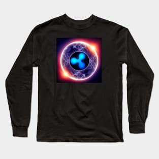 XRP Universe: Embrace the Cosmos on Your T-Shirt! Long Sleeve T-Shirt